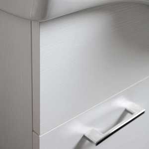 105cm White Floor-Standing Bathroom Cabinet with 3 Doors and <b>Mirror</b> Ravenna <b>Wall</b> Unit Bathroom <b>Set</b> for Export - Product Image 6