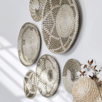 Vente en gros en vrac Panier mural tissé décoratif pour bureau et maison Style rustique Services OEM de l'usine du Vietnam