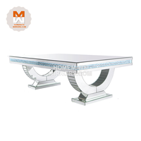 Table basse carrée miroir bon marché à vendre, idéale pour le salon