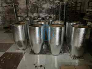 Florero azul hecho a mano de nácar para centro de mesa y decoración de hotel, diseño personalizado disponible - Product Image 6