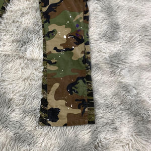 Nuevo 2025 hombres moda Streetwear salpicaduras pintura camuflaje hombres Cargo pantalones 2025 - Product Image 3