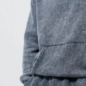 Nouveau style de sweat et pantalon de survêtement d'hiver en détresse délavé à l'acide de qualité supérieure pour hommes à bas prix survêtement unisexe respirant - Product Image 3