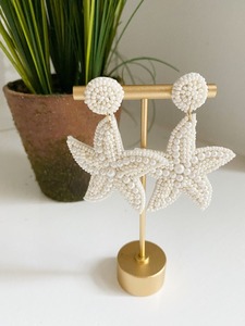 Cute Fancy Flower Handmade Beaded Embroidery Earring Stylish Beautiful New Design Trendy <b>Top</b> Fashionable by glowin fashion - Product Image 4