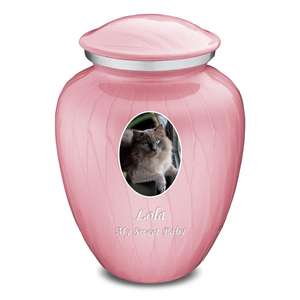 Urna de Cremación de Esmalte Rojo, Artesanía, Urna de Metal para Cenizas Funerarias de Perros y Gatos, Urnas de Cremación de Tamaño Mediano, Estilo Americano - Product Image 6