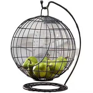 Corbeille à fruits élégante en métal bol décoratif moderne pour la maison cuisine salle à manger élégant durable usage domestique - Product Image 6