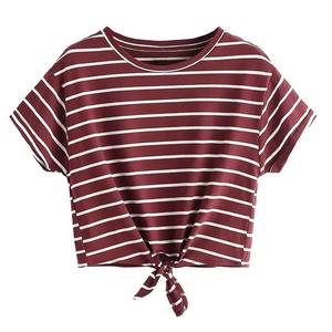 T-shirts courts personnalisables pour femmes, style vintage, écologiques, séchage rapide, respirants, col rond, en toile de haute qualité, pour l'extérieur - Product Image 1