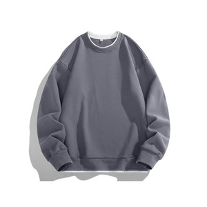 2025 vente chaude surdimensionné sweat à col rond pour hommes 100% coton respirant et couleurs personnalisables pour l'hiver - Product Image 2