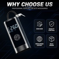 Cordless Tire Inflator Digital Display Air Pump 12V 100W Portable Tyre Compressor for Car SUV Truck Motorcycle Bicycle