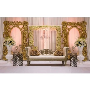 Nuevo profesional moderno boda escenario telón de fondo decoración 2018 ceremonia Backstage paneles de fibra de vidrio ligero Gran recepción - Product Image 1