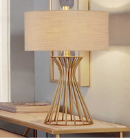 Lampe de table en métal de style moderne, LED, électrique, AC 220V, haute qualité, fournitures en gros, prix bas, utilisation hôtelière, décoration, PineCraft