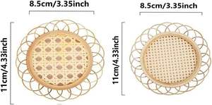 Posavasos de Bambú Vietnamita Hechos a Mano, Posavasos Ecológicos para Bebidas - Product Image 3