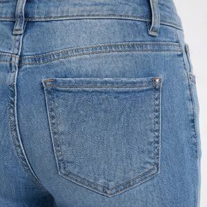 Fabricant professionnel de jeans pour femmes à taille haute, pantalons en coton respirant, impression personnalisée, vente en gros d'usine, vêtements de rue tendance - Product Image 5