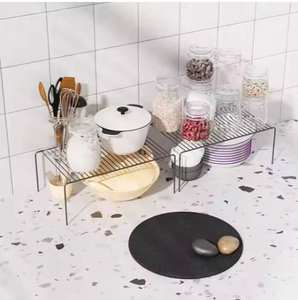 Panier en fil métallique robuste fait à la main en fer pour les ustensiles de cuisine, rangement sur le comptoir, en métal, fabriqué en Inde - Product Image 3