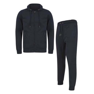 Wholesale Custom Plain Winter Plus Size Gym Tracksuits Solid Color Mens 2026 Jogging Set Sportswear Two Piece Sweat <b>Suits</b> - Product Image 2
