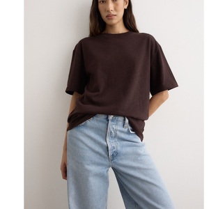 เสื้อยืดแฟชั่นใหม่เสื้อยืดไม่มีลายสำหรับผู้หญิงเสื้อยืดธรรมดาแขนสั้นพิมพ์ลายแบบลำลองออกแบบได้เองสำหรับฤดูร้อน - Product Image 3