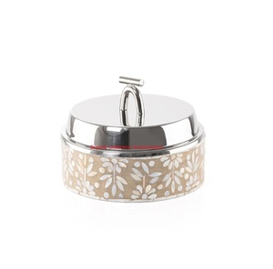 หม้อสแตนเลสเก็บความร้อนพร้อมฝาแก้วสำหรับอุ่นอาหารพิมพ์ลายเรขาคณิตแบบทันสมัย - Product Image 2