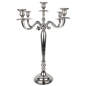Handmade 4-Arm Candlestick with Customized Finish Vintage <b>Metal</b> Candelabra Flower <b>Bowl</b> Deco for Housewarming Decorative Purpose - Product Image 6