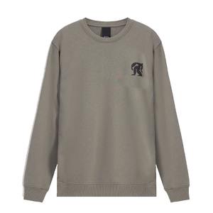 Sweat-shirt à col ras du cou pour hommes 100% coton 380 GSM personnalisé ODM décontracté imprimé Design solide hiver Stock pour la vente en gros - Product Image 4