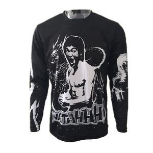 Camiseta de Ciclismo de Manga Larga con Panel de Malla de Poliéster Personalizada, Transpirable, de Secado Rápido, Anti-UV, Talla Grande, para Motocross y Carreras de Motocicletas - Product Image 3