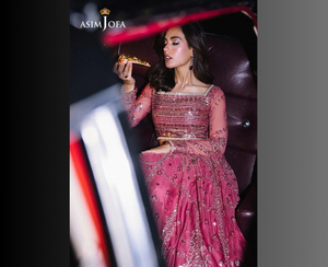 Asim Jofa, trajes de lujo bordados para mujer, Colección festiva Sumaira cosida, 3 uds., Vestidos de Noche de punto personalizados, Dupatta elegante - Product Image 1