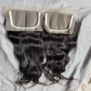 Cierre de encaje transparente Color natural Extensiones de cabello Remy DEL SUR DE LA India Cabello con punta en I con textura natural - Product Image 1