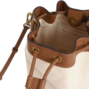 Women's Lady New 2026 <b>Canvas</b> Fashion England Vintage Dress Portable <b>Drawstring</b> Shoulder Bucket <b>Bag</b> Premium Handle Adjustable - Product Image 5