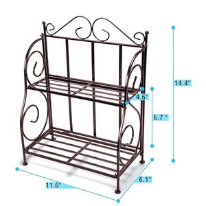 Durable Glass & Metal Spice <b>Rack</b> for Efficient <b>Storage</b> Chic Glass and Metal Spice <b>Rack</b> with Easy Access Design - Product Image 4