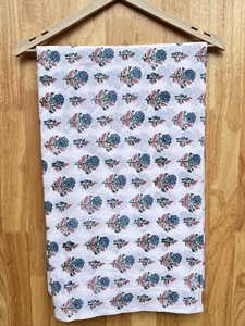 Tela de estampado de bloque de Jaipur Floral moderno de algodón suave hecho a mano indio, <span class=keywords><strong>Material</strong></span> de vestido de estampado de bloque, tela de algodón indio - Product Image 6