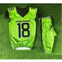 Maillots de football américain 7v7 à 6 panneaux, qualité supérieure, rembourrés, logo/couleur personnalisés, impression sérigraphique, grandes tailles, livraison rapide