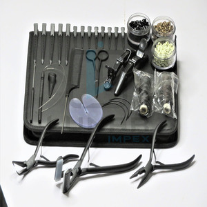 Offre un nouveau Kit d'outils d'extension de cheveux de grande taille en noir mat avec un marquage de marque personnalisé gratuit - Product Image 5