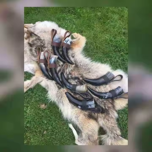 Nouveau fabricant et exportateur de corne à boire de conception de Buffalo d'Inde avec corne à boire de haute qualité par l'artisanat en croissant - Product Image 1