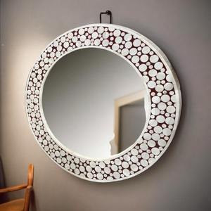 Espejo de Pared de Estilo Moderno Hecho a Mano, Cristal Personalizado con Incrustaciones de Nácar de Alta Calidad, Marco Decorativo para Uso Doméstico - Product Image 3