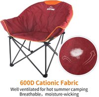 Moon Leisure Canapé d'extérieur confortable Chaise pliante portable rembourrée Sac de transport pour le camping Randonnée Plage Utilisation Moderne