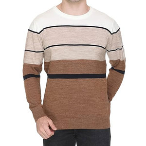 Suéter de Cuello Redondo para Hombre, 100% Algodón, Talla Personalizada, Transpirable, Informal, de Verano, Tejido Waffle, con Diseño de Logotipo Personalizado - Product Image 1