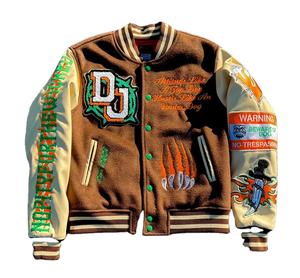 Vestes letterman en patchs en chenille de haute qualité à la mode personnalisée vente en gros de logos en chenille vestes pour hommes universitaires vestes pour femmes - Product Image 1