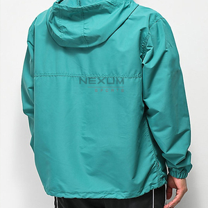 Vente en gros de survêtements de sport en nylon pour hommes, ensemble survêtement avec fermeture éclair et jogging, veste coupe-vent pour hommes - Product Image 2