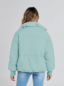 Abrigo ultraligero ligero con capucha, abrigo transpirable cálido para invierno, abrigo para mujer, chaquetas de plumón - Product Image 2