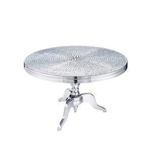 Table en métal poli brillant de conception unique pour la maison Table basse de luxe de salon de restaurant d'hôtel de mariage - Product Image 6