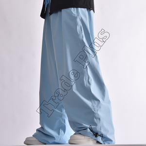 Suministro de fábrica al aire libre Pantalones de esquí impermeables a prueba de viento para hombres Pantalones holgados de pierna ancha Cierre de cremallera Técnicas impresas de talla grande - Product Image 3