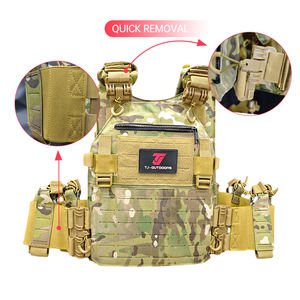 بيع المصنع مباشرة Chaleco Tactico OEM شعار مخصص رخالة 1000D النايلون لوحة قتالية الناقل التدريب والعتاد سترة تكتيكية - Product Image 4