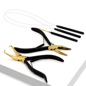 Matériaux durables, prix bas, vente chaude, pinces et outils professionnels pour extensions de cheveux plaqués or - Product Image 1