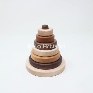 Juguete de Madera DIY de 10 Pisos para Actividades Cognitivas Montessori, Juego Educativo para el Desarrollo del Pensamiento y Competencia en Niños - Product Image 3