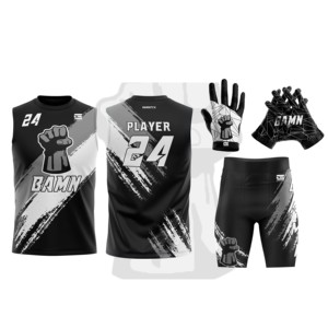 American Style 7v7 Juego de compresión de fútbol juvenil 22 Uniformes sublimados personalizados 7on7 Técnicas impresas 7 en 7 Uniformes de fútbol - Product Image 6