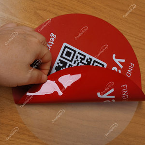 Không thấm nước thời tiết lớn lớn ngoài trời Tùy Chỉnh Logo cửa sổ xe hai mặt Sticker Decal bám Poster đồ họa cho doanh nghiệp - Product Image 2