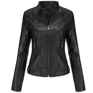 Veste en cuir noir de haute qualité pour motocross, coupe-vent, manches longues, motard, vêtements de course automobile en relief - Product Image 4