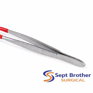 Pinces chirurgicales en acier inoxydable de qualité supérieure avec embouts en silicone |   Pinces de précision antidérapantes - Product Image 5