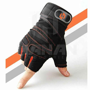 Gants de conduite en cuir demi-doigts élégants unisexes confortables pour l'été, l'hiver, poignet réglable, écran tactile respirant - Product Image 2