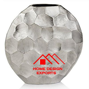 Centros DE MESA DE BODA, nuevo diseño, de aluminio y Metal jarrón, decoración de jardín, acabado antiguo, diseño Vintage, jarrón de Metal para mesa - Product Image 3