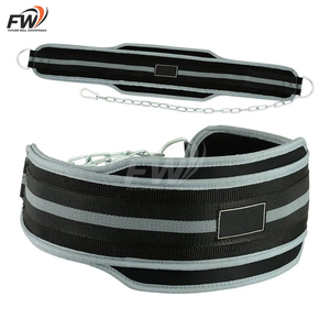 Cinturón de fitness con cadena para levantamiento de pesas, entrenamiento de fuerza y soporte lumbar - Product Image 1