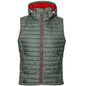 Chaleco acolchado informal de gran venta, Material de poliéster 100%, cuello con capucha extraíble cálido para invierno, chalecos acolchados para mujer OEM - Product Image 3